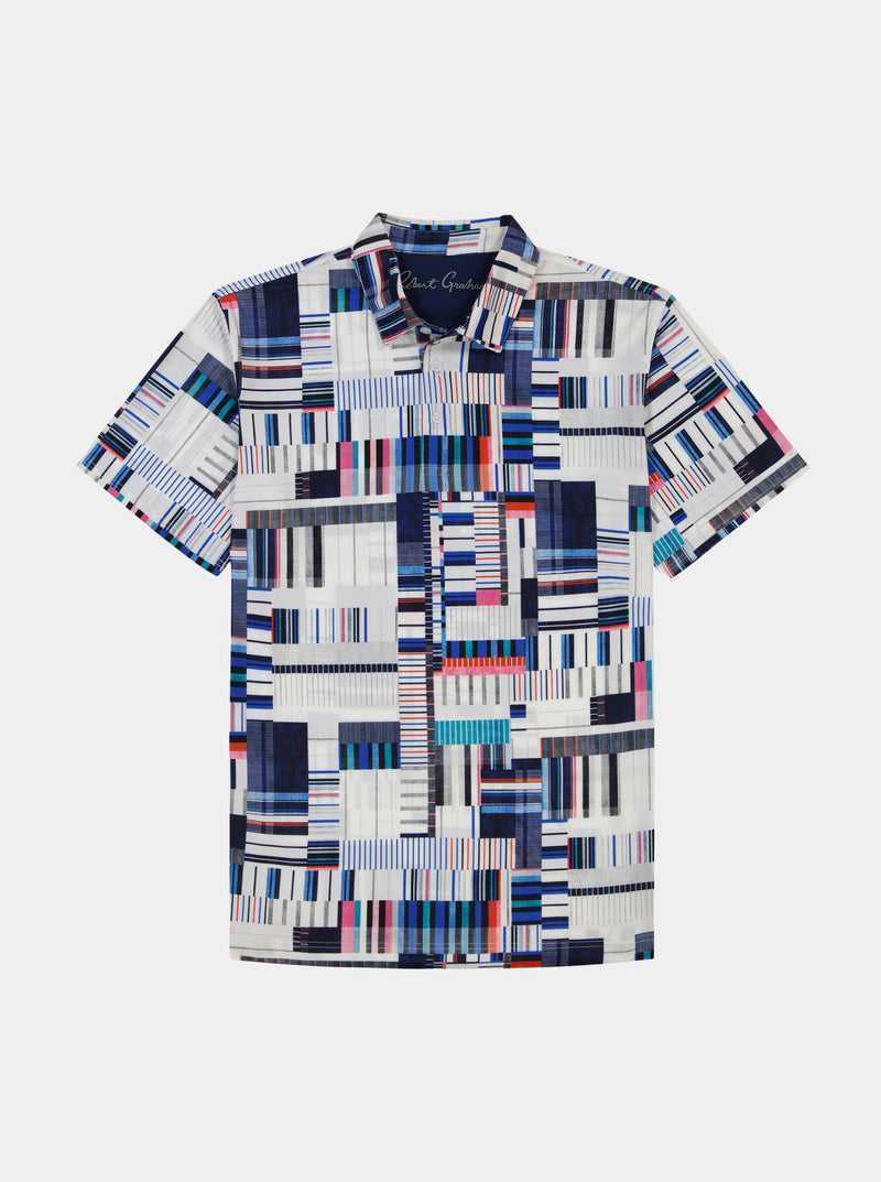 Robert Graham Siro Short Sleeve Knit Polo Multi | OCUSFM452