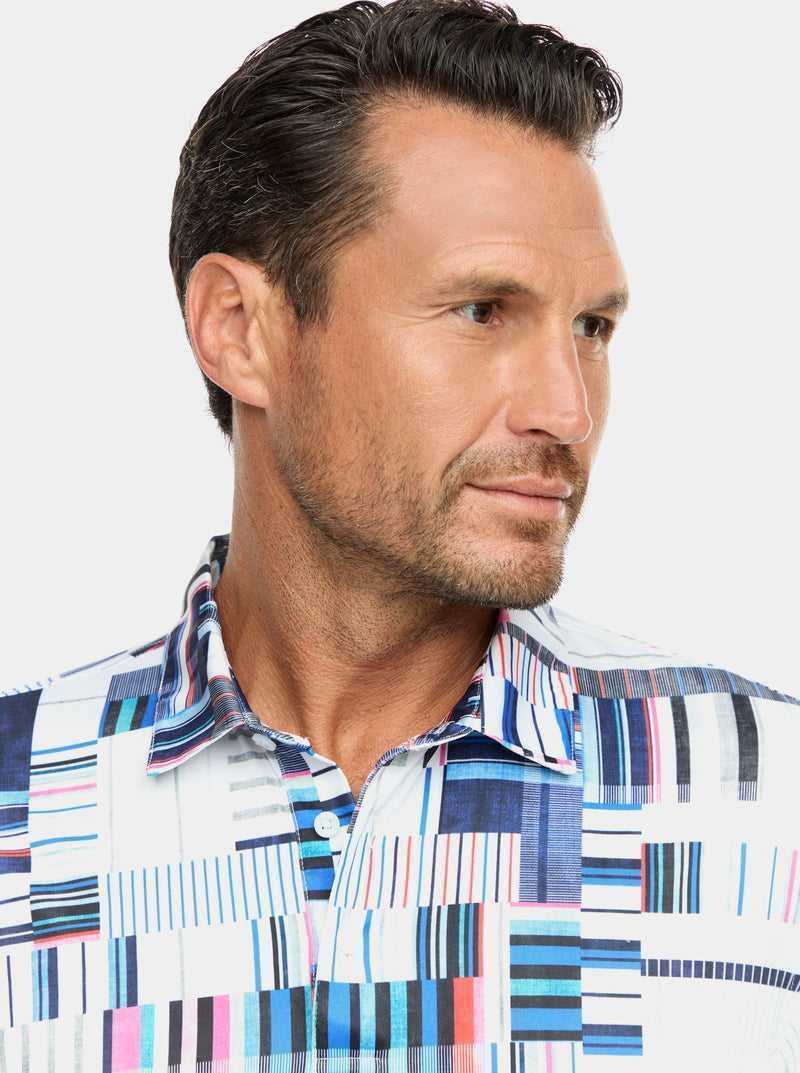 Robert Graham Siro Short Sleeve Knit Polo Multi | OCUSFM452