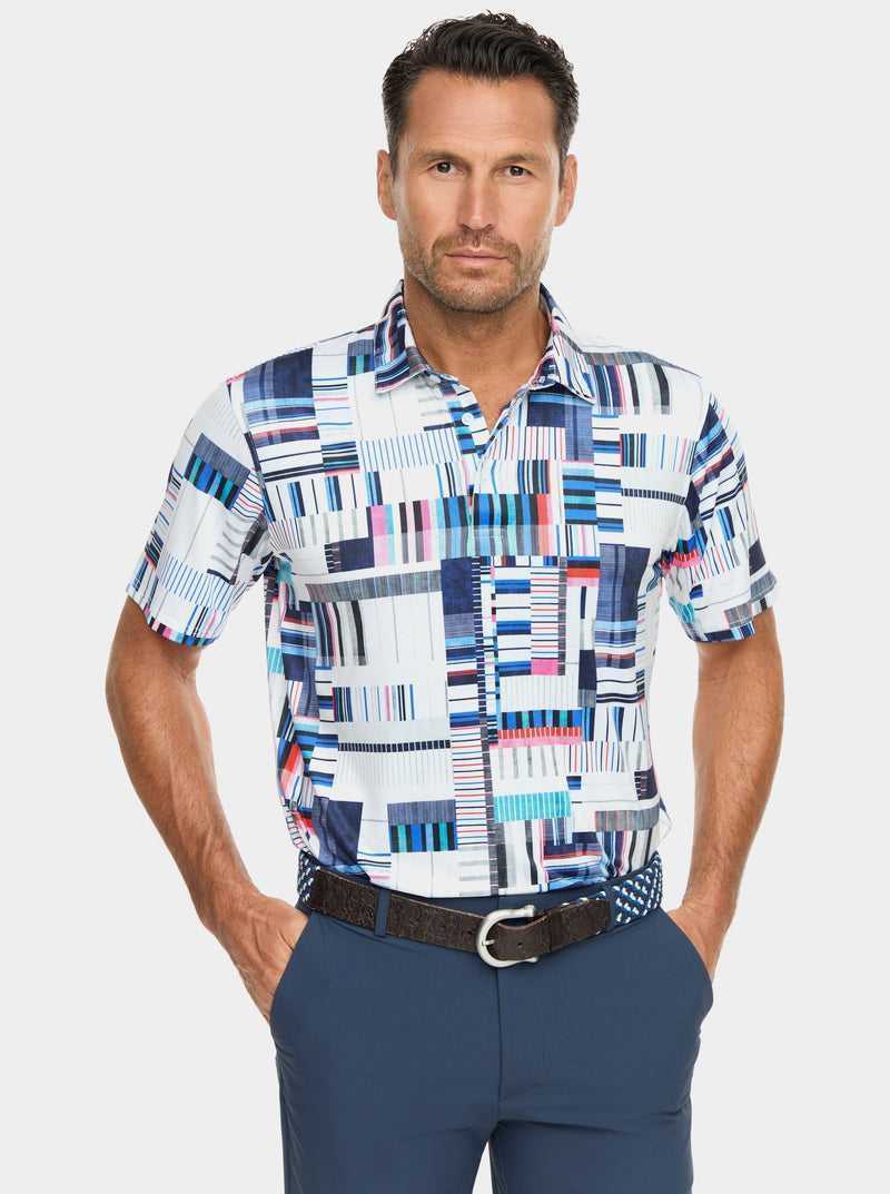 Robert Graham Siro Short Sleeve Knit Polo Multi | OCUSFM452