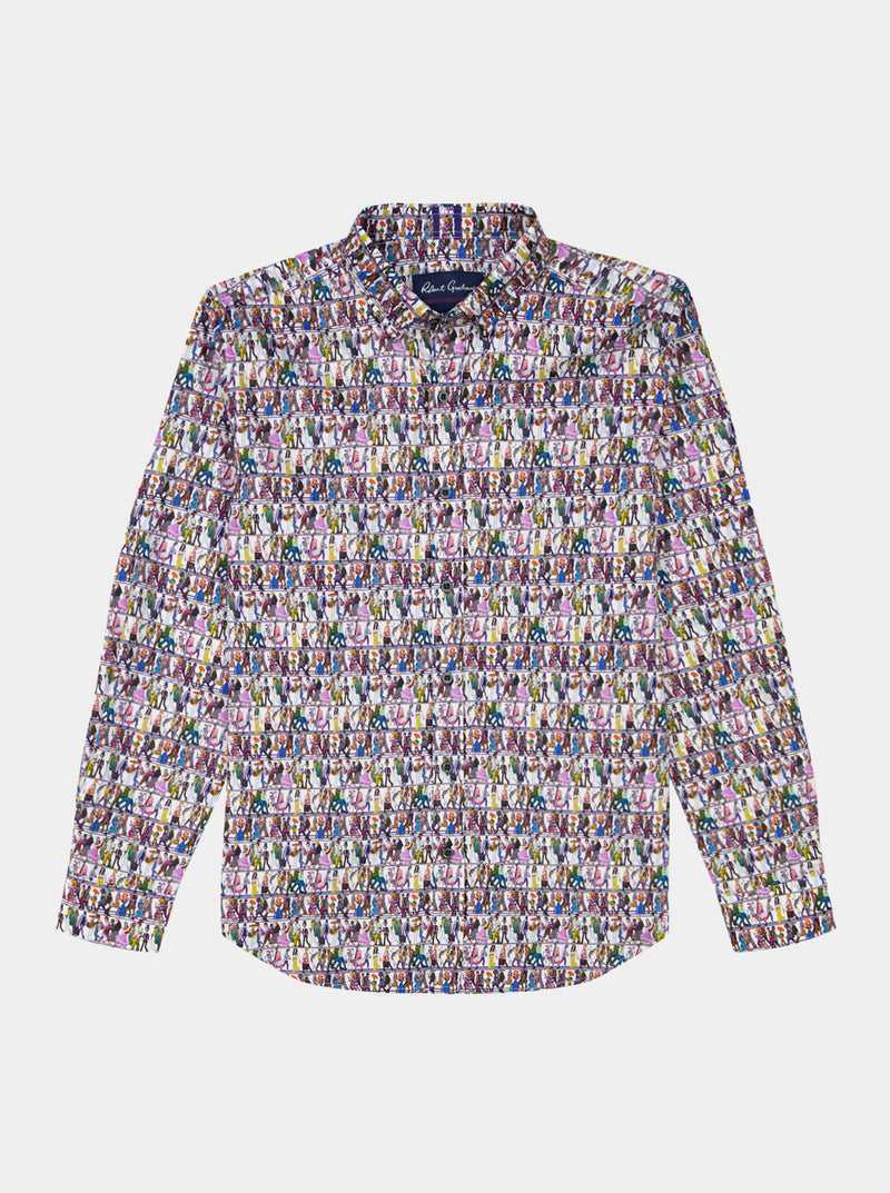 Robert Graham Skeletal Stroll Long Sleeve Button Down Shirt Multi | WEZQDI394