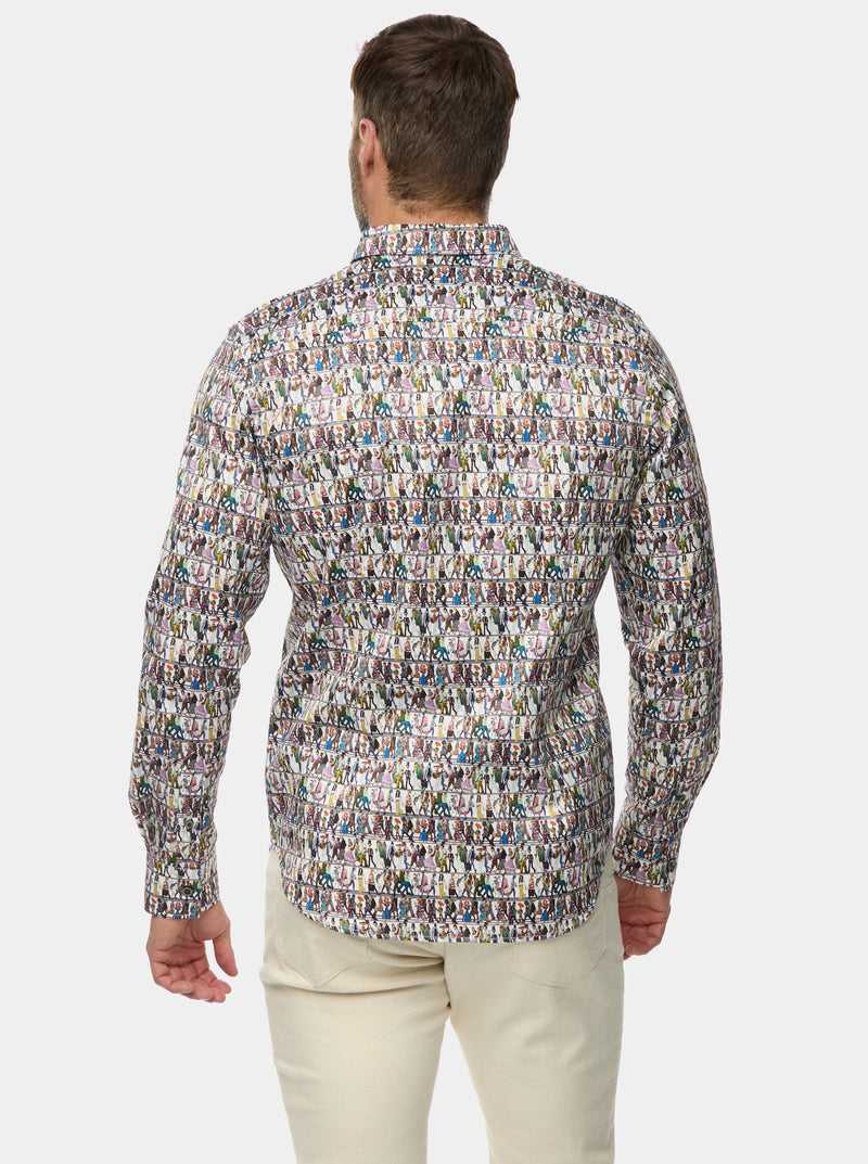 Robert Graham Skeletal Stroll Long Sleeve Button Down Shirt Multi | WEZQDI394