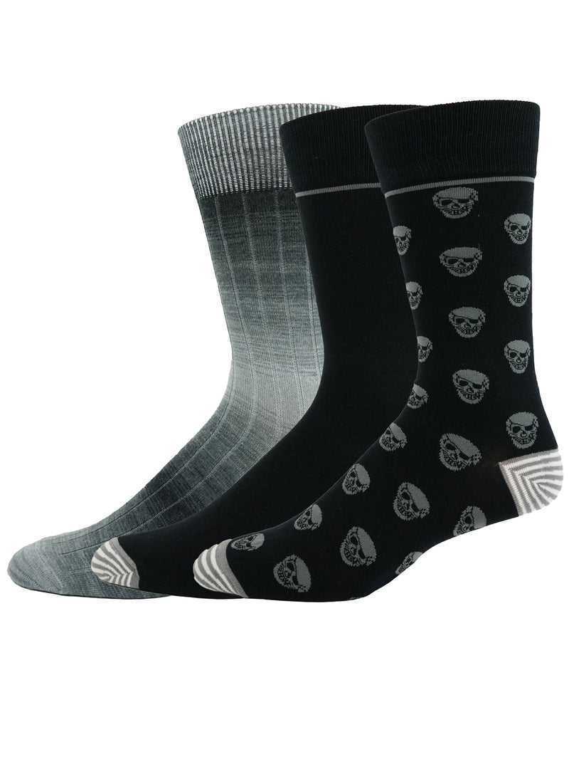 Robert Graham Skull 3 Pack Socks Multi | GJUIZL219