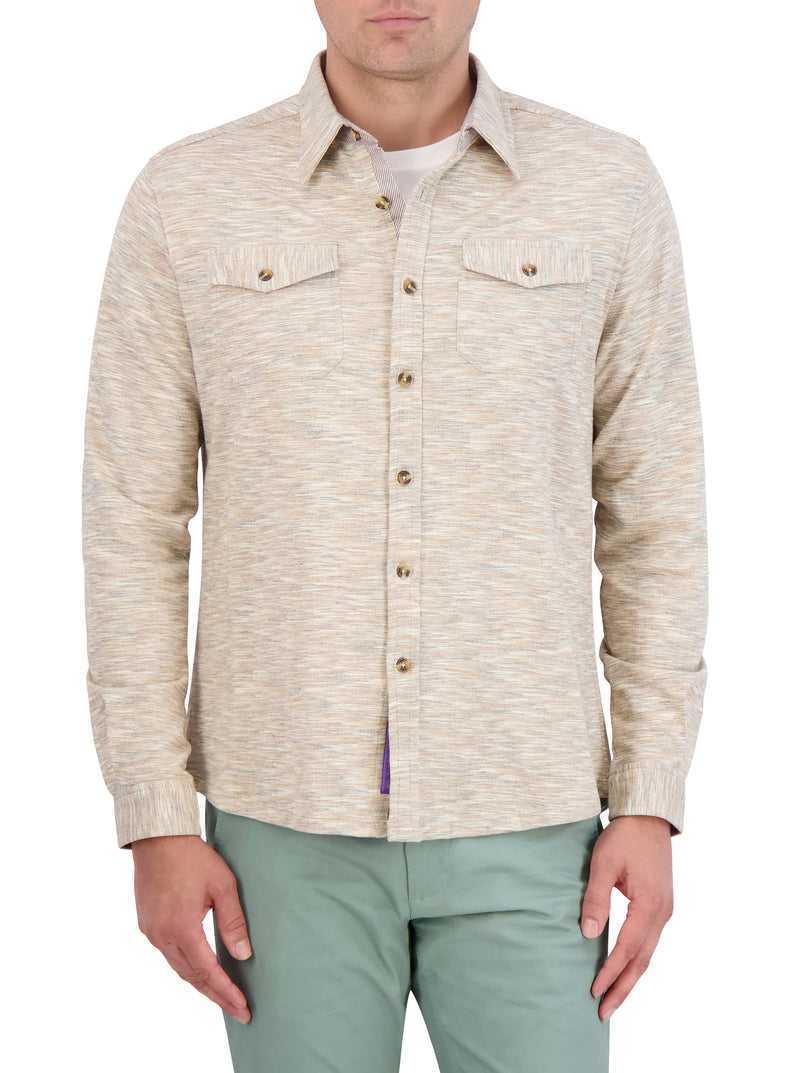 Robert Graham Storrs Long Sleeve Knit Shirt Jacket Niebieskie | ARIJSE140