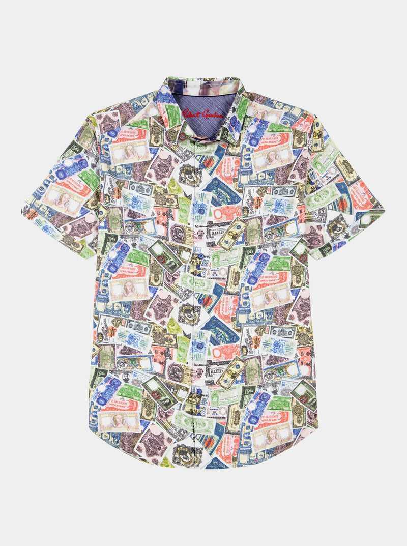 Robert Graham The Heist Short Sleeve Button Down Shirt Multi | BUGPMZ201