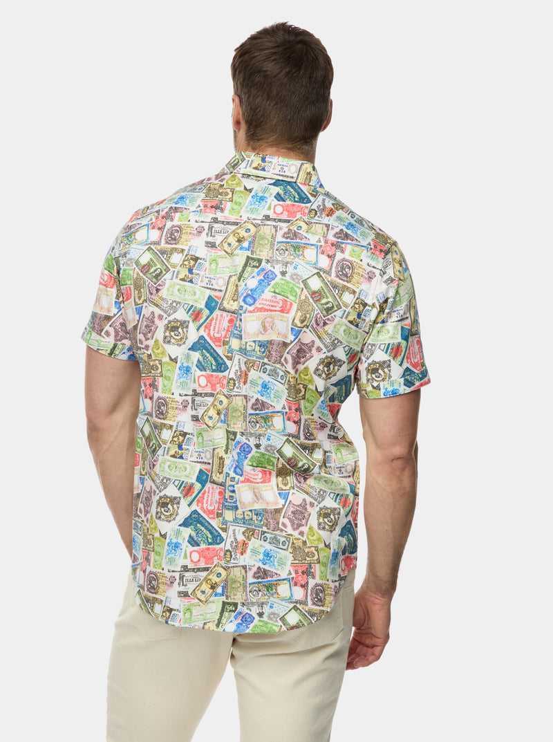 Robert Graham The Heist Short Sleeve Button Down Shirt Multi | BUGPMZ201