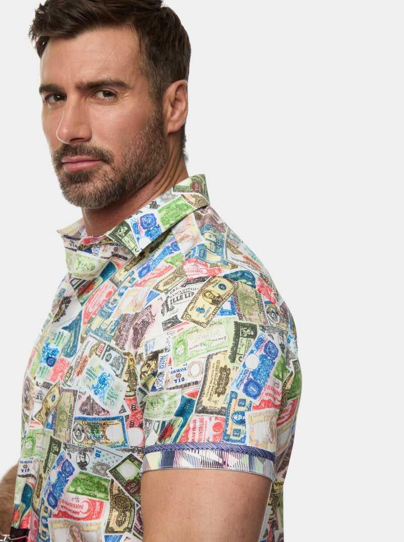 Robert Graham The Heist Short Sleeve Button Down Shirt Multi | BUGPMZ201