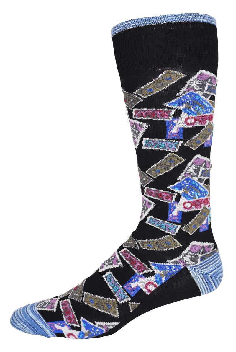 Robert Graham The Heist Sock Czarne | CBZMFD632