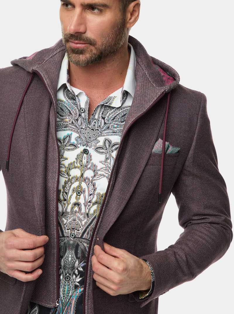 Robert Graham The Jetset Iii Woven Sport Coat Bordeaux | YONZKD249