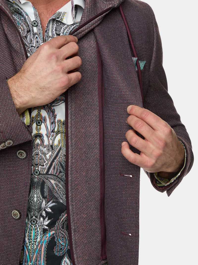 Robert Graham The Jetset Iii Woven Sport Coat Bordeaux | YONZKD249