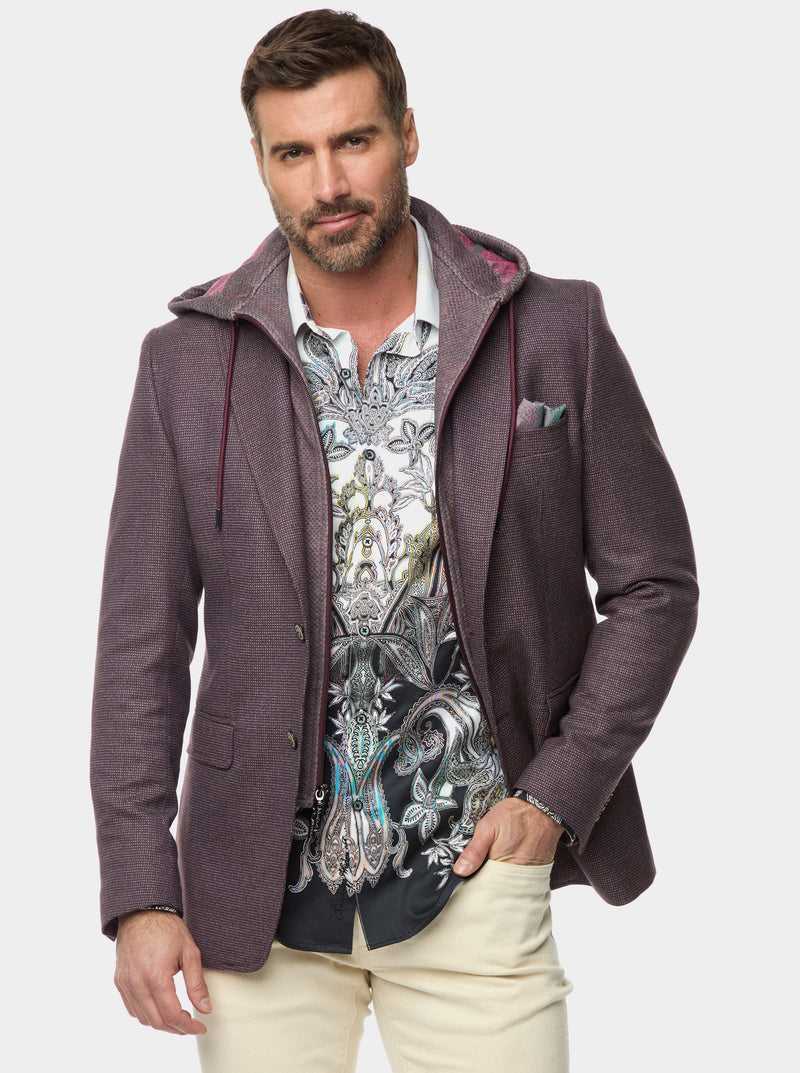 Robert Graham The Jetset Iii Woven Sport Coat Bordeaux | YONZKD249