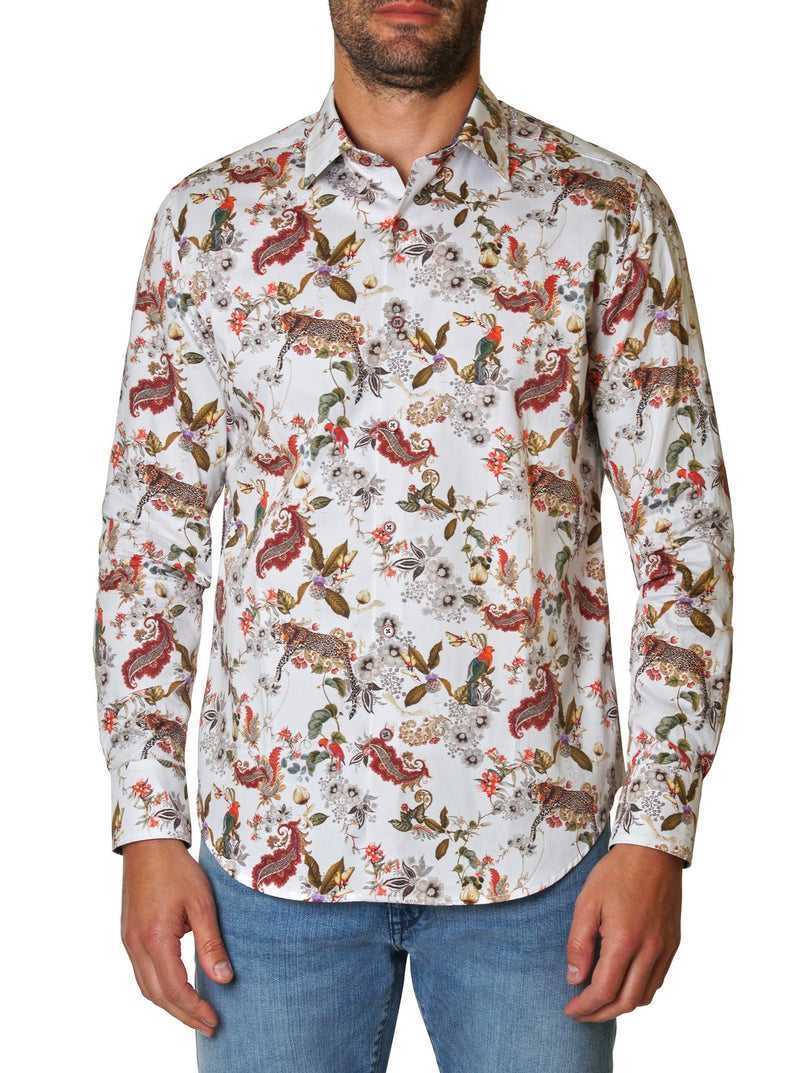 Robert Graham The Leo Long Sleeve Woven Shirt Białe | YQEGFT421