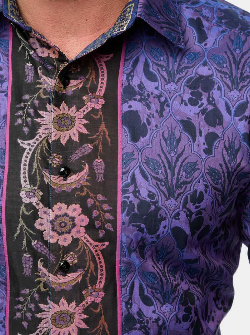 Robert Graham The Limited Edition Paso Doble Woven Shirt Tall Fioletowe | HPIZAE174