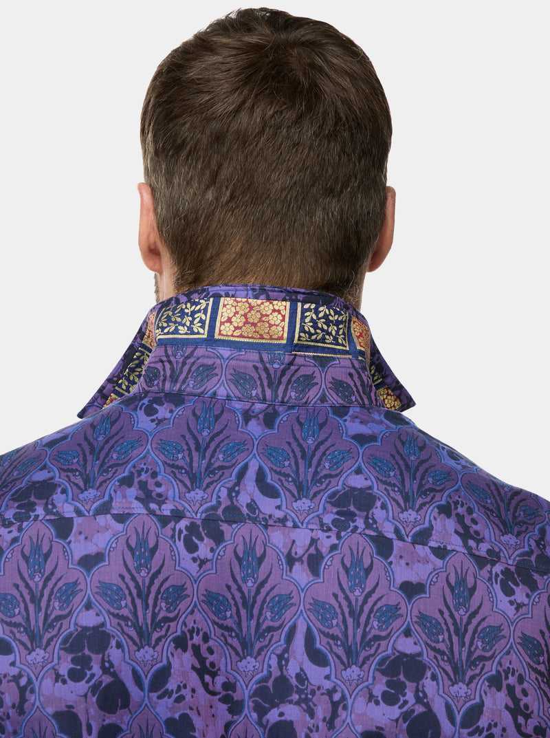 Robert Graham The Limited Edition Paso Doble Woven Shirt Big Fioletowe | EXKLCB603