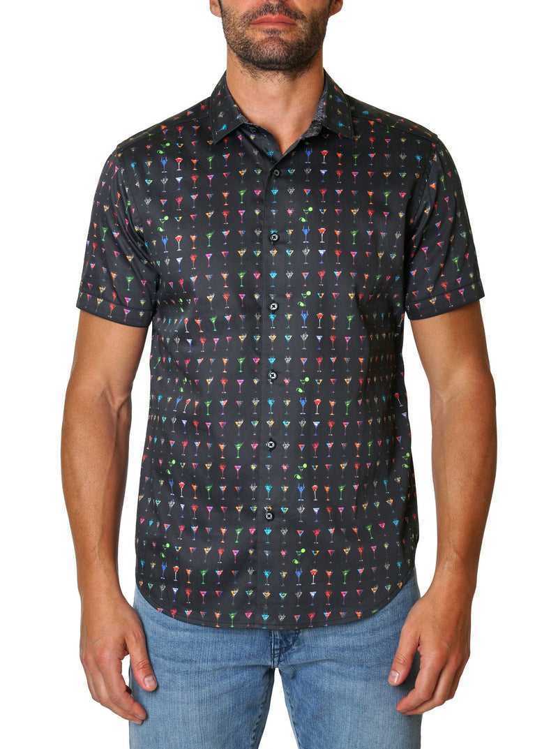 Robert Graham The Martini 2 Short Sleeve Shirt Czarne | QIRDEF570