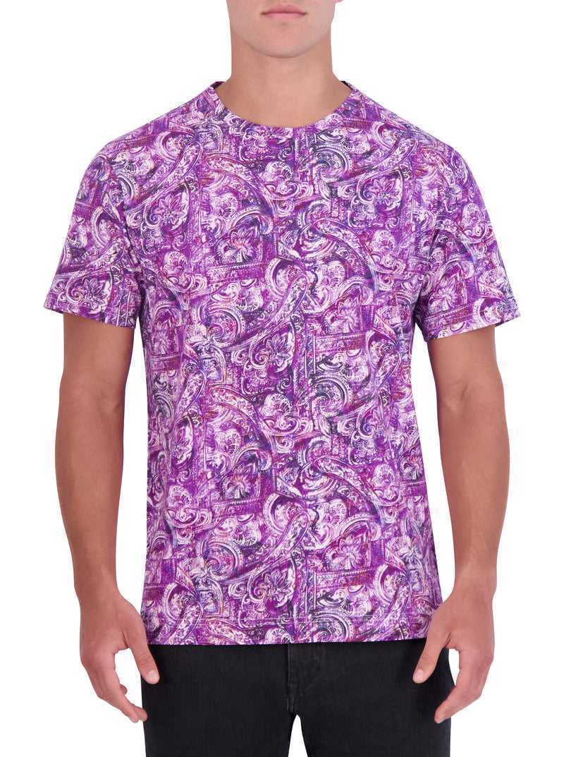 Robert Graham Tobin Graphic T-shirt Fioletowe | EJNVZB624