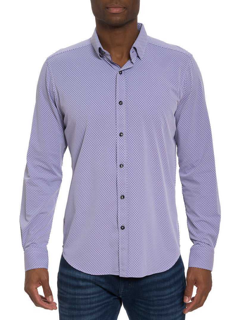 Robert Graham Tocci Long Sleeve Button Down Shirt Fioletowe | QHLIWT432