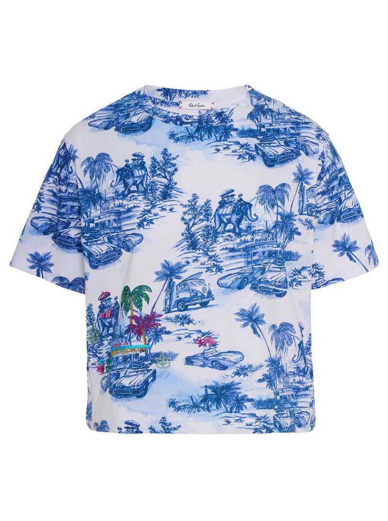 Robert Graham Toile De Joy T-shirt Niebieskie | VPQFXC412