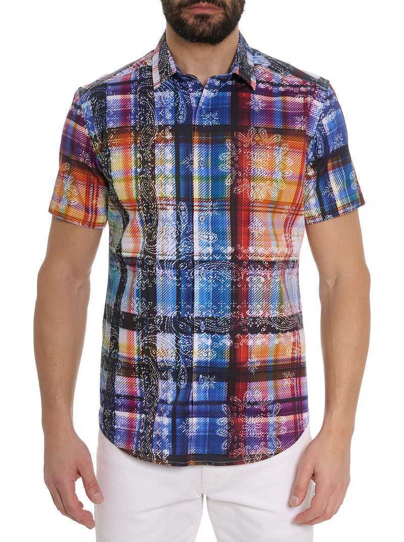 Robert Graham Troyes Short Sleeve Button Down Shirt Multi | HMSALB548