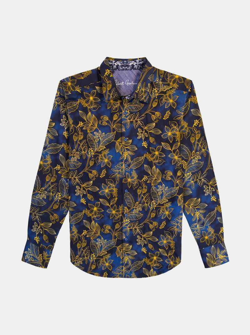 Robert Graham Valmont Long Sleeve Button Down Shirt Niebieskie | VARYQJ526