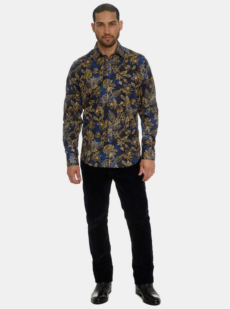 Robert Graham Valmont Long Sleeve Button Down Shirt Niebieskie | VARYQJ526