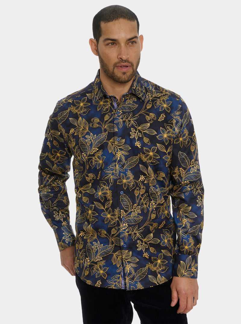 Robert Graham Valmont Long Sleeve Button Down Shirt Niebieskie | VARYQJ526