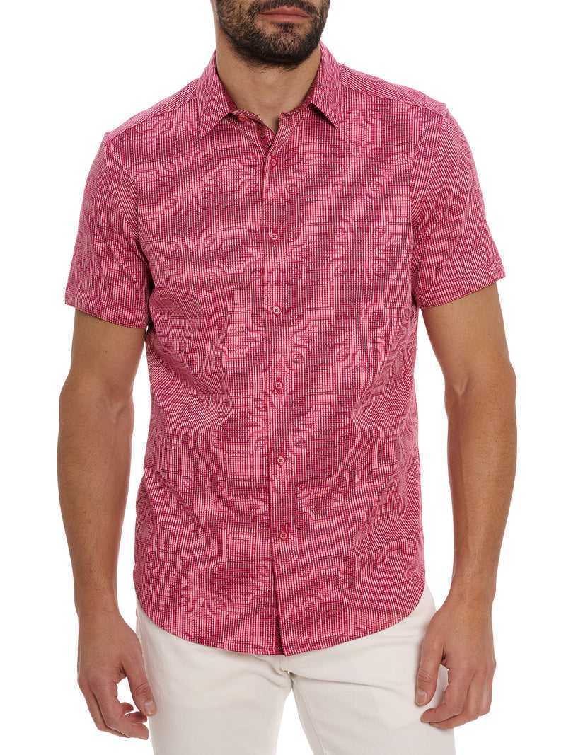 Robert Graham Voyage Short Sleeve Button Down Shirt Różowe | HIWGOK320