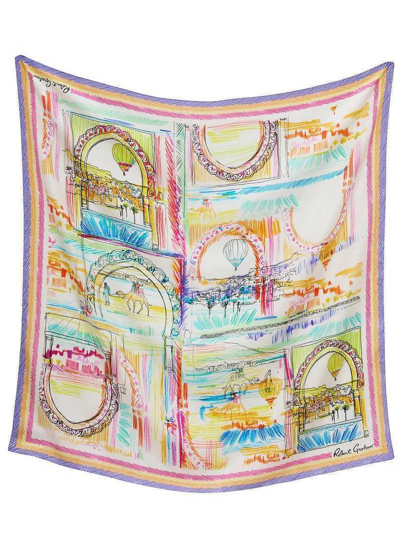 Robert Graham Wanderlust Ride Silk Scarf Multi | WRUHNP423