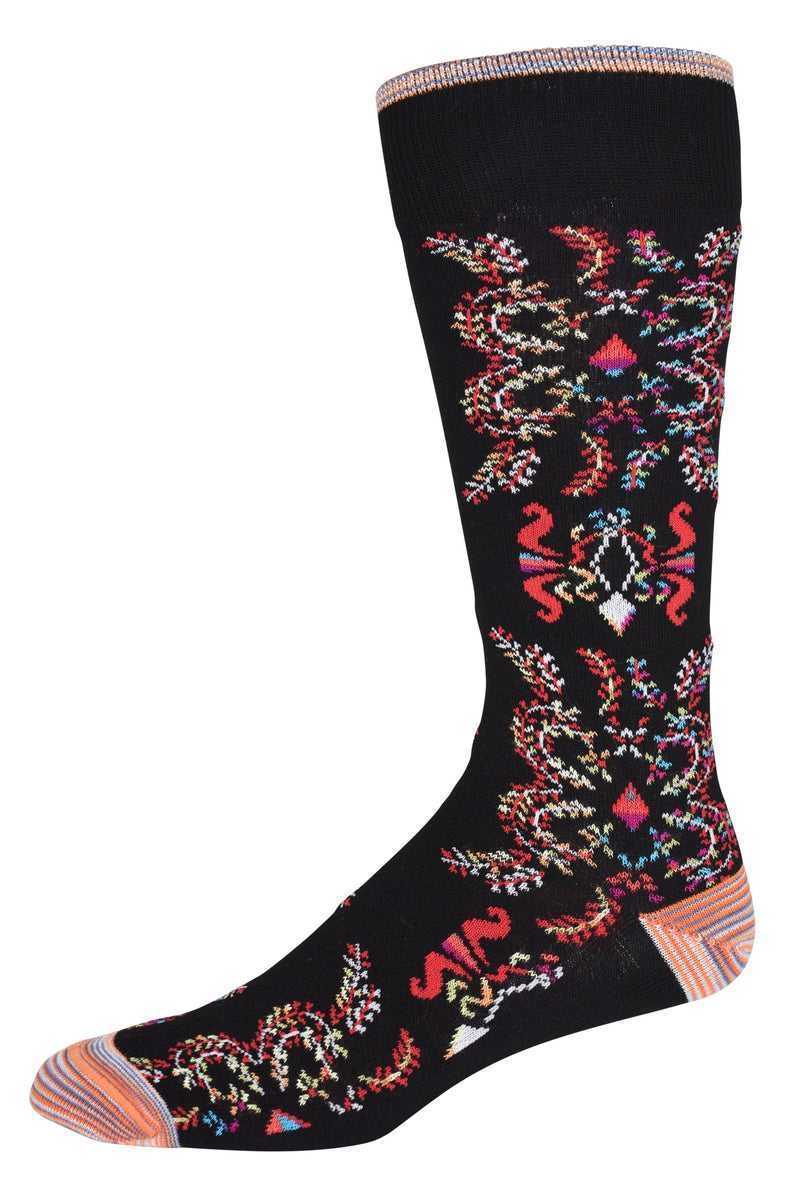 Robert Graham Warsaw Sock Czarne | NQZHER286