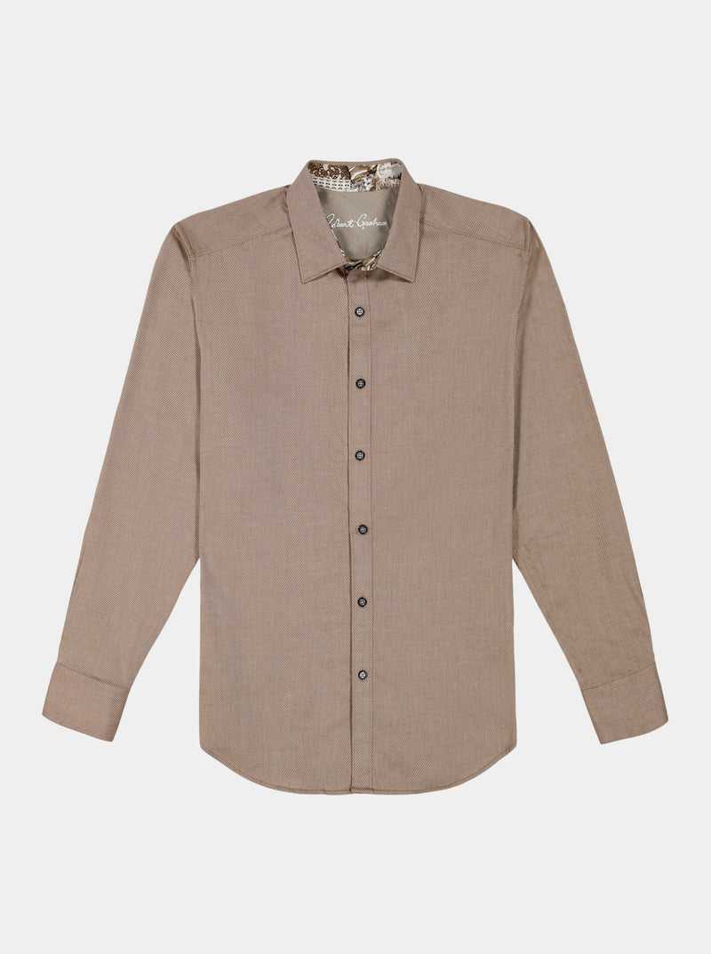 Robert Graham Wayfarer Long Sleeve Button Down Shirt Khaki | IJLUYH573