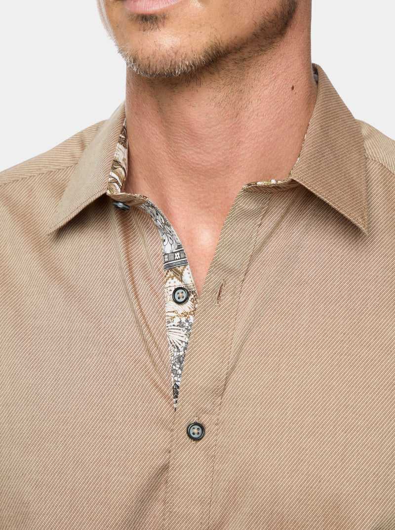 Robert Graham Wayfarer Long Sleeve Button Down Shirt Khaki | IJLUYH573