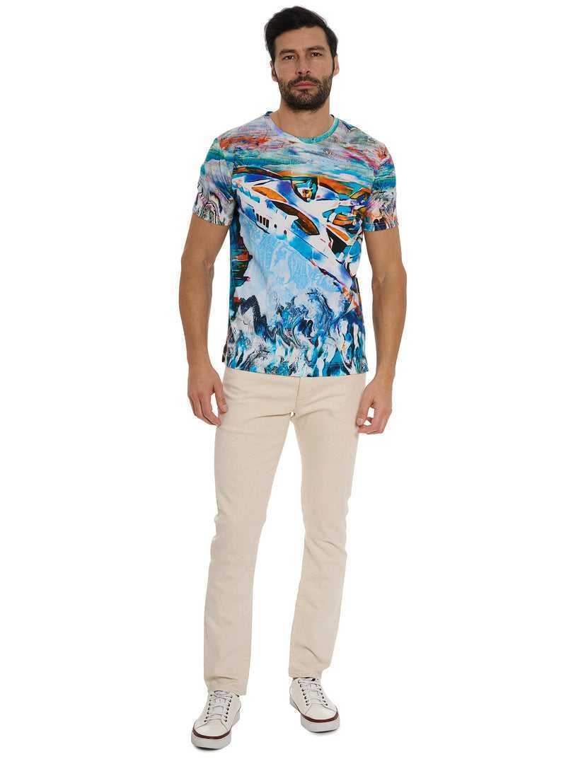 Robert Graham Yacht Trip T-shirt Multi | TDBHRV017