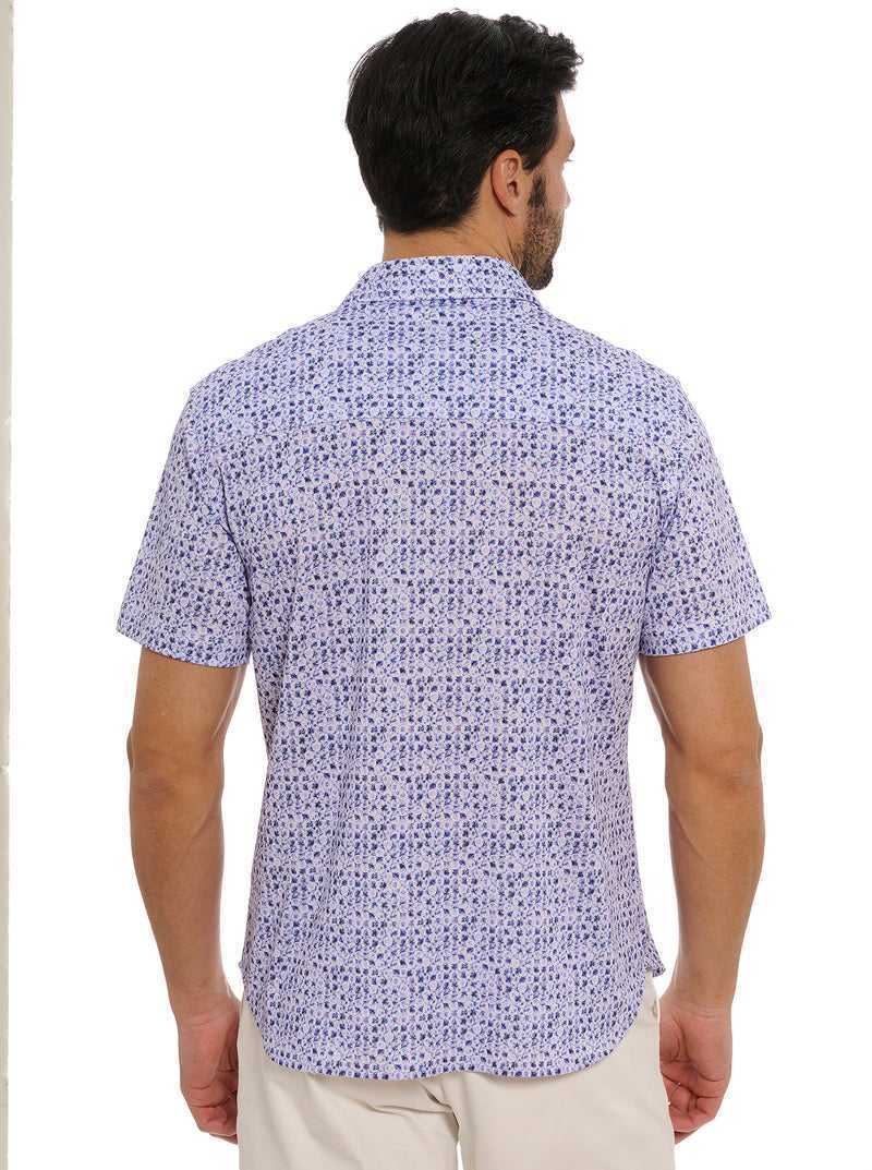 Robert Graham Zambia Short Sleeve Knit Shirt Fioletowe | SMKUCA291